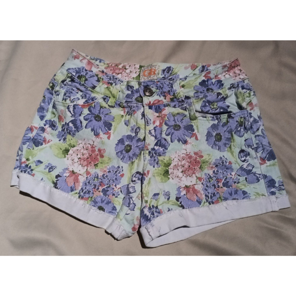 Floral Shorts Gianni Bini GB Jean Shorts SIZE 3 Cottagecore